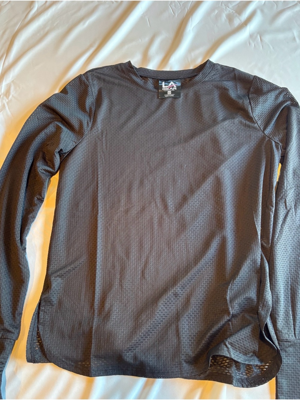 L.A. Gear Black Long Sleeve Performance Tee